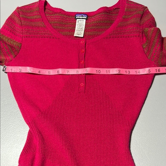 Patagonia Rios Secret Raspberry Lambswool Shirt Dress Size Small Mini Boho Cute - Picture 8 of 11